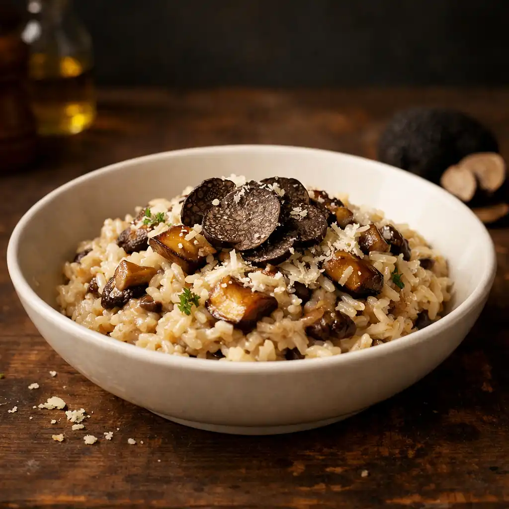 Risotto z borowikami i parmezanem z dodatkiem trufli